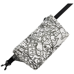 Heuptasje High Tail Designs Fanny Pack The Vague Outdoors wit/zwart The Vague Outdoors