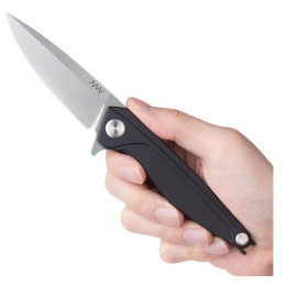 Zakmes Acta non verba Z300 BB Stonewash/Dural/Liner Lock zwart black