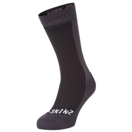 Waterdichte sokken SealSkinz Starston zwart/grijs Black