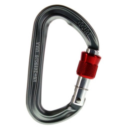 Karabijnhaak Ocún Hawk Screw zwart/rood Anthracite/Red
