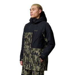 Ski-jas heren Columbia Coreshot™ Printed Jacket groen/grijs Greenscape Treebark Print, Black