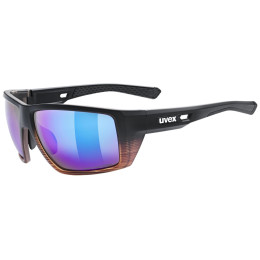 Sportbril Uvex Mtn Venture CV zwart Black Demi Matt/Mirror