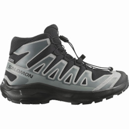 Kinderschoenen Salomon Xa Pro Mid Wp J Black-Sedona Sage-Wrought Iron zwart/grijs Black / Sedona Sage / Wrought Iron