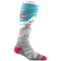 Dameskniekousen Darn Tough Yeti Otc Midweight With Cushion blauw aqua