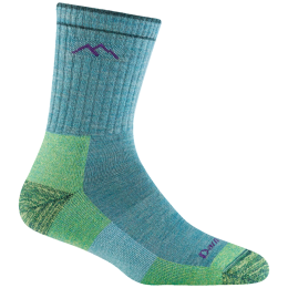 Damessokken Darn Tough Hiker Micro Crew Midweight With Cushion blauw aqua heather