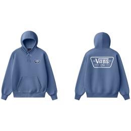 Herenvest Vans Knu Patch Pullover blauw True Navy