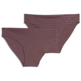 Damesonderbroek Puma Embossed Logo Briefs 2P bruin dark brown wood
