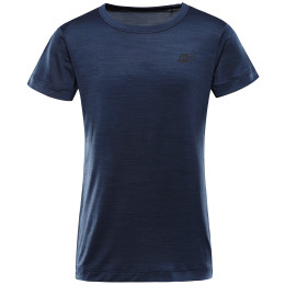 T-shirt kind Alpine Pro Basiko Ocean donkerblauw MOONLIT OCEAN