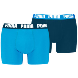 Herenboxershort Puma Everyday Basic Boxer 2P blauw/lichtblauw blue combo