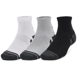 Enkelsokken heren Under Armour Performance Tech 3pk Qtr grijs Mod Gray / White / Jet Gray