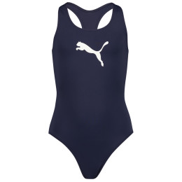 Kinderzwemkleding Puma Racerback Swimsuit donkerblauw navy