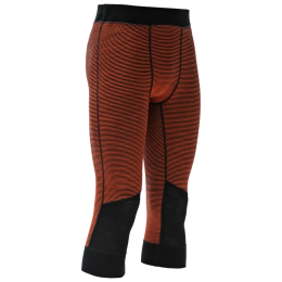 Thermo-onderbroek heren Devold Reverso Merino 3/4 Longs Man oranje/zwart Brick