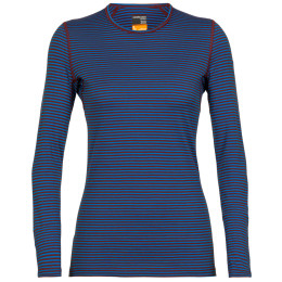 T-shirt dames Icebreaker Women's 200 Oasis Long Sleeve blauw lazurite/espresso/s
