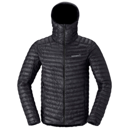 Donsjas heren Norrona trollveggen down800 super light Hood zwart Caviar Black
