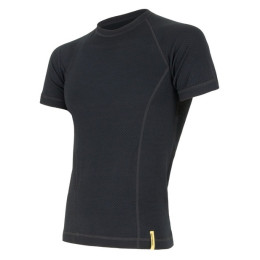 Thermoshirt heren Sensor Merino DF kr.r. zwart Black