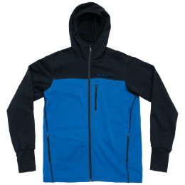 Thermovest heren Devold Explorer Merino Hooded Jkt Man blauw/zwart Royal/Ink