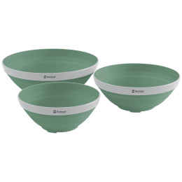 Kommenset Outwell Collaps Bowl Set donkergroen Shadow Green