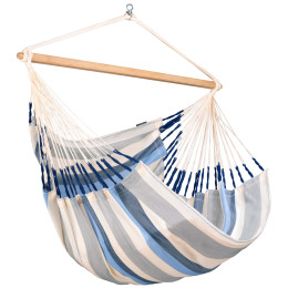 Hangstoel La Siesta Domingo Kingsize wit/blauw Seasalt
