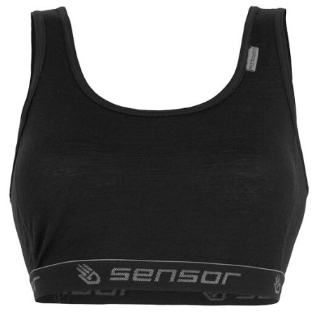 Sportbeha Sensor Merino Active zwart Black