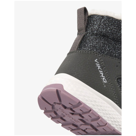 Winterschoenen kinderen Viking Outdoor Footwear Equip Glitter Warm WP 2V Charcoal/Dusty Pink