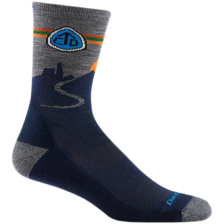 Herensokken Darn Tough Cdt Micro Crew Lightweight With Cushion blauw eclipse