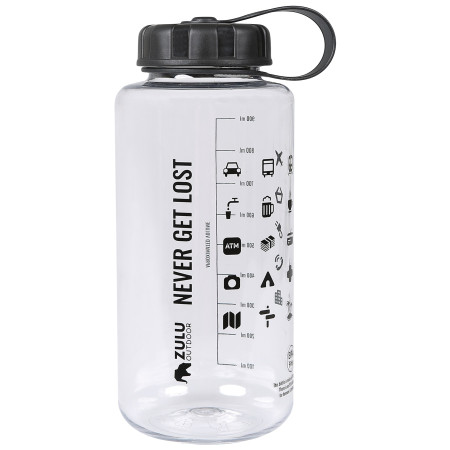 Fles Zulu Travel Tritan Wide 1L transparant transparent