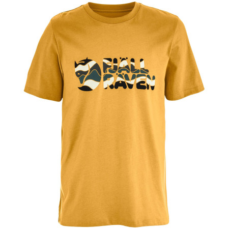 T-shirt heren Fjällräven Multicolor Logo T-shirt M geel Ochre