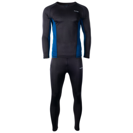 Thermo-ondergoed heren Hi-Tec Kamo set zwart Black/Poseidon
