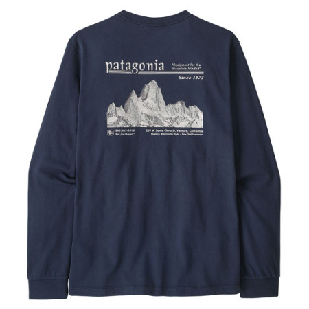 T-shirt heren Patagonia M's L/S MW Hut Tripper Skyline T-Shirt
