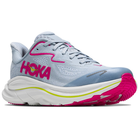 Kinderschoenen Hoka Y Clifton 10 Big Kids grijs/roze Overcast / Neon Dragonfruit