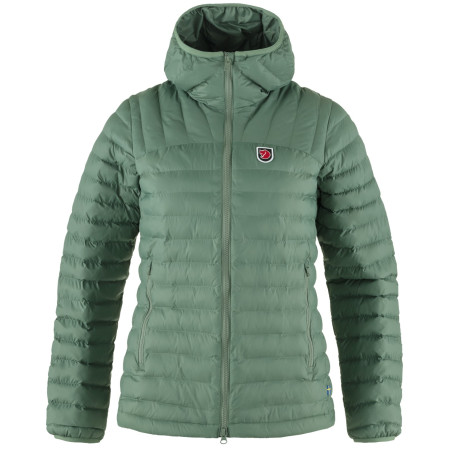 Winterjas dames Fjällräven Expedition Lätt Hoodie lichtgroen Patina Green
