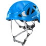Helmmaat: 56-62 cm / Kleur: blauw/wit