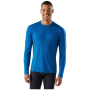 Thermoshirt heren Smartwool M Classic Thermal Merino Base Layer Crew blauw NIVAL BLUE