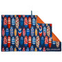 Kleur: blauw/oranje